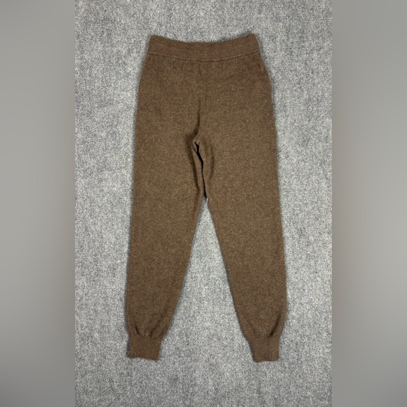 Quince 100% Mongolian Cashmere Jogger Pants XS Brown - Picture 3 of 9